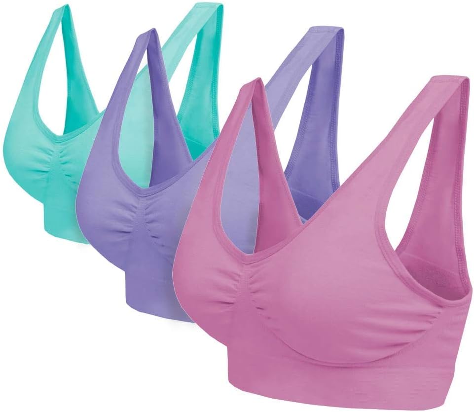 Blu Apparel Multipack Seamless Comfort Bras Sleep Bras Sizes 8-24 Not Padded Wireless