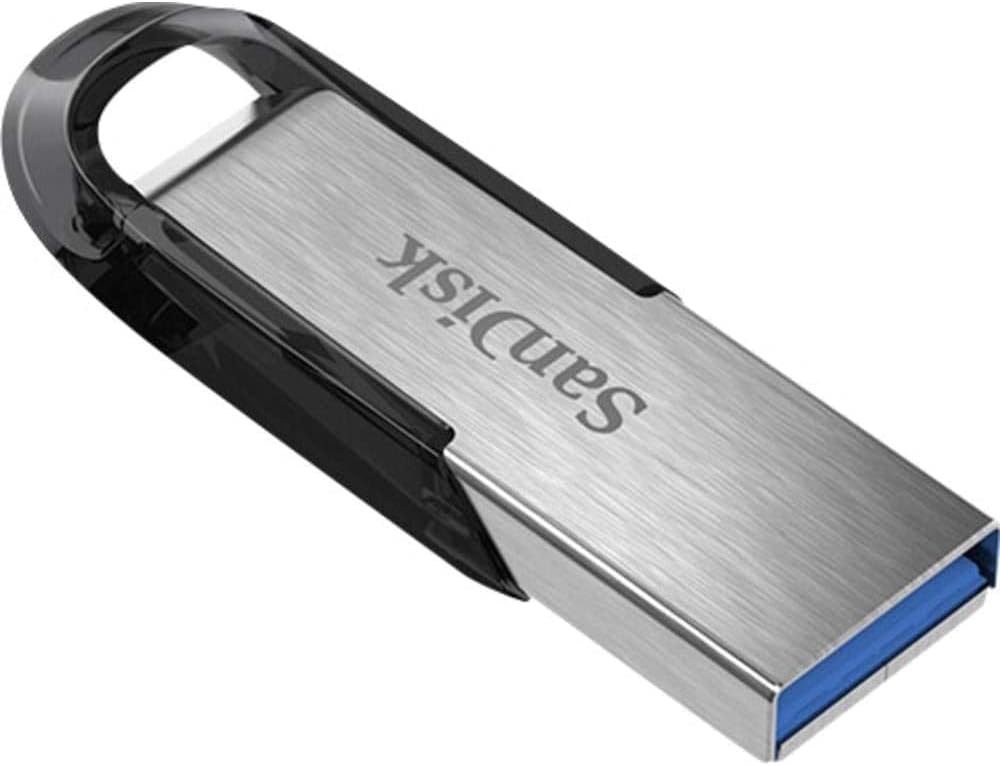 SanDisk 128GB Ultra Flair USB 3.0 Flash Drive USB stick, Memory stick with transfer speeds up to 150 MB/s, Password protection, Durable, Sleek Metal Casing Silver/Black