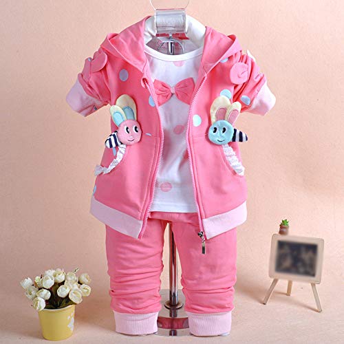Yao Baby Girls 3 Piece Sets T Shirt Vest and Pants