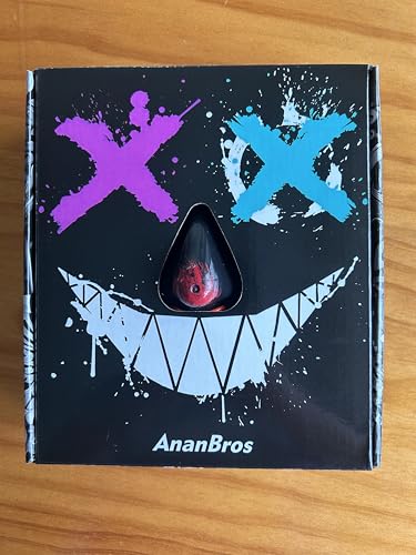 AnanBros Scary LED Halloween Mask, Light up Mask Cosplay, LED Rave Face Mask Costume 3 Lighting Modes, Halloween Face Masks for Men Women Kids