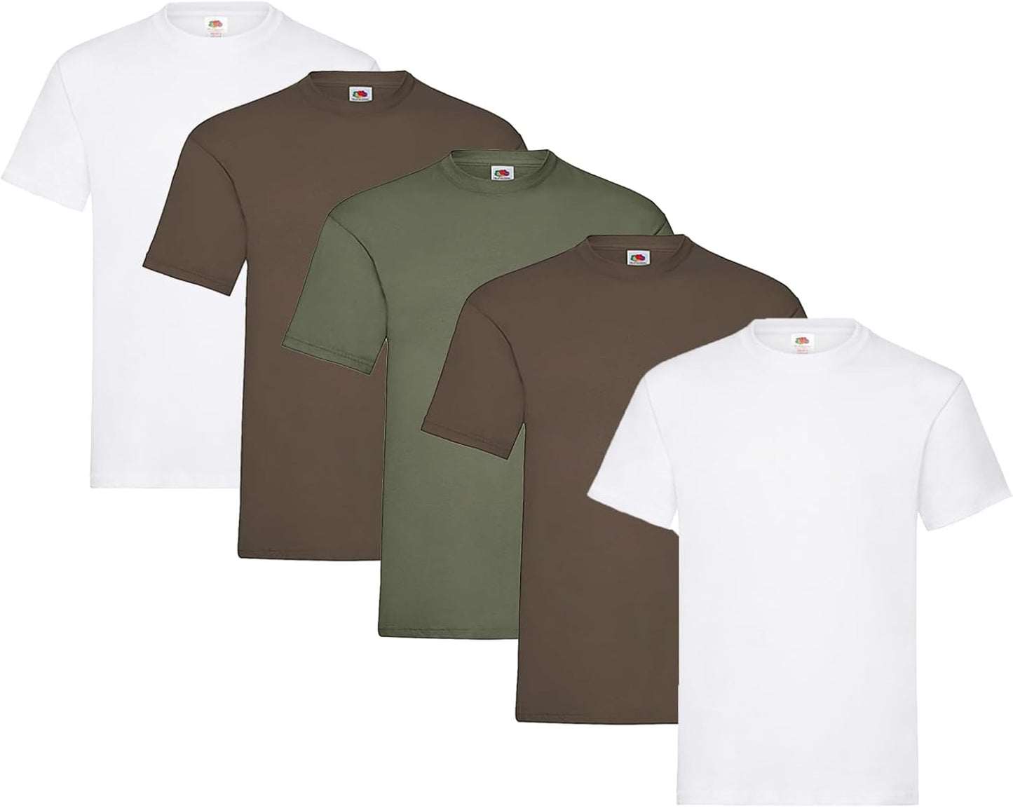 Fruit of the Loom Men's Heavy T-Shirt Pack of 5