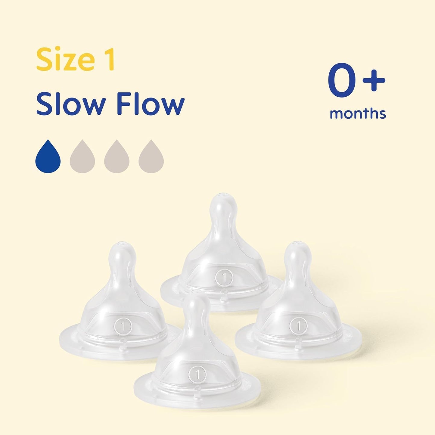 MAM Teats Size 2 | 4 Pack | Medium Flow | Fits All MAM Bottles | Suitable from 2+ Months | Made from SkinSoft Silicone | Baby Accessories for Newborn