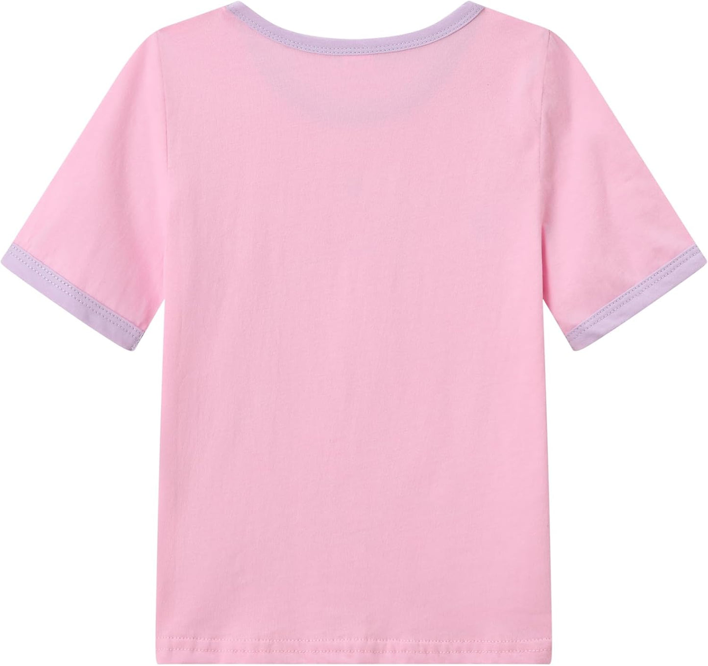 Dinopjs Girl's Pyjama Sets Cotton Dinosaur Unicorn Giraffe Pjs Kids Summer Short Pajamas for Girls 2-7 Years Children Clothes