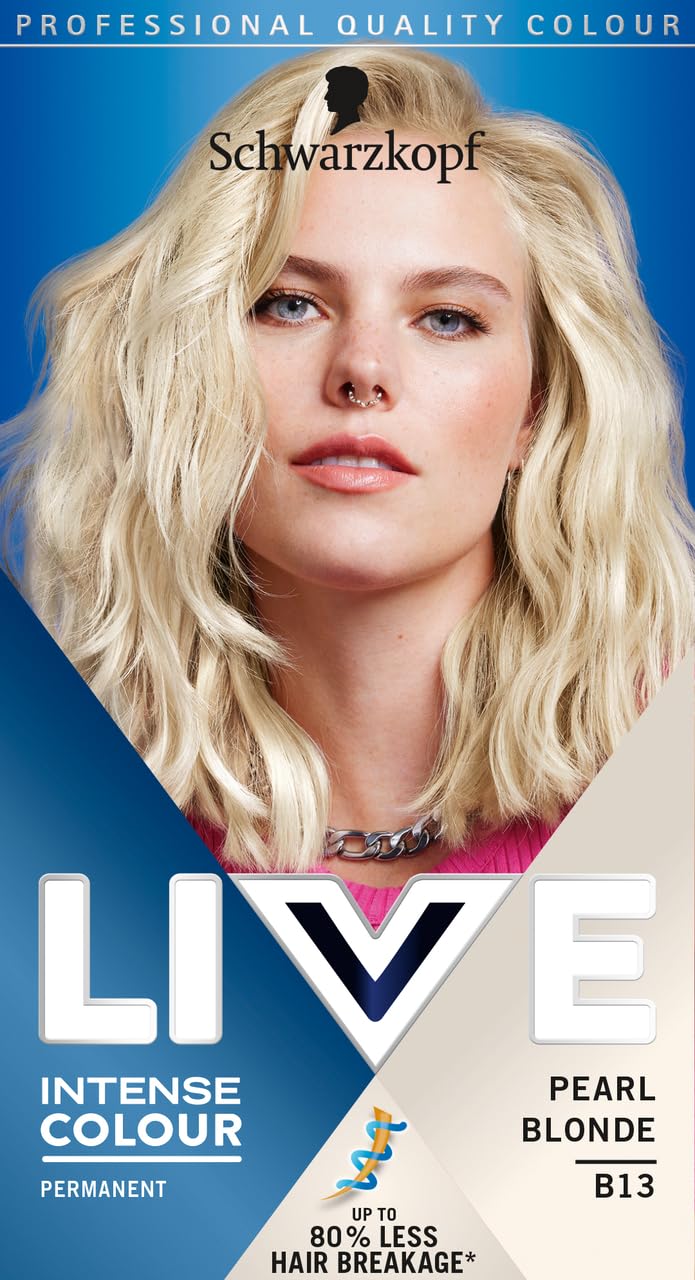 Schwarzkopf LIVE Intense Colour, Long Lasting Permanent Black Hair Dye, With Built-In Vibrancy Serum, Up To 100% Grey Coverage- Deep Black 099