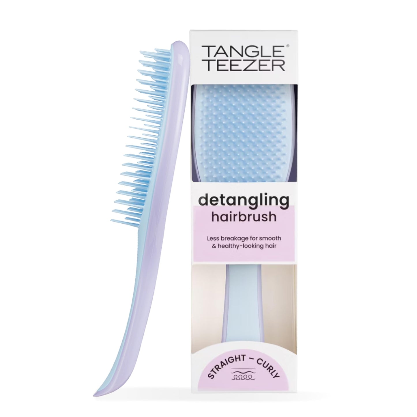 Tangle Teezer Ultimate Detangler Hairbrush - For Wet & Dry Hair - Detangling Brush for All Hair Types - Two-Tiered Teeth Reduce Breakage & Eliminate Knots - Millennial Pink