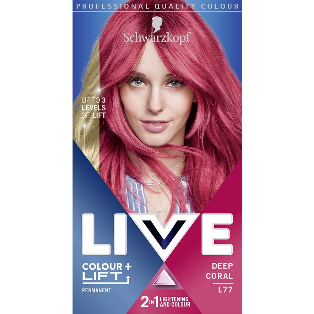 Schwarzkopf LIVE Intense Colour, Long Lasting Permanent Black Hair Dye, With Built-In Vibrancy Serum, Up To 100% Grey Coverage- Deep Black 099