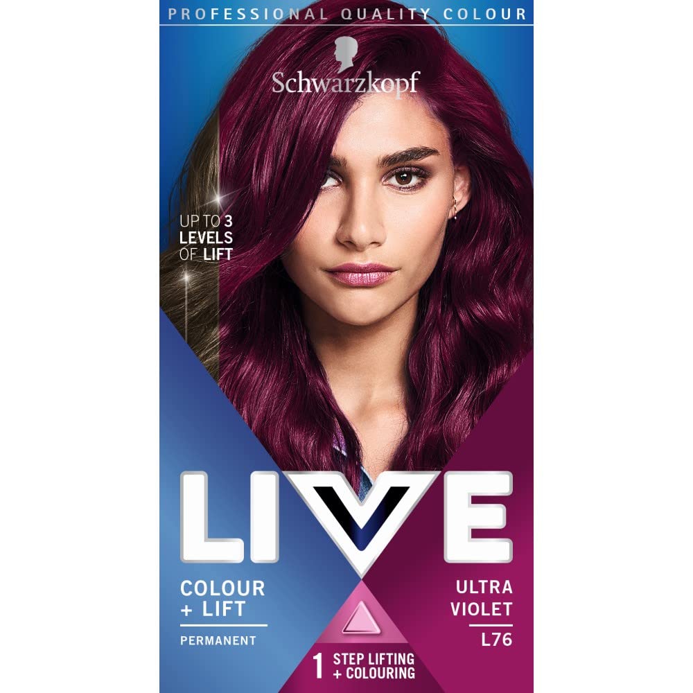 Schwarzkopf LIVE Intense Colour, Long Lasting Permanent Black Hair Dye, With Built-In Vibrancy Serum, Up To 100% Grey Coverage- Deep Black 099