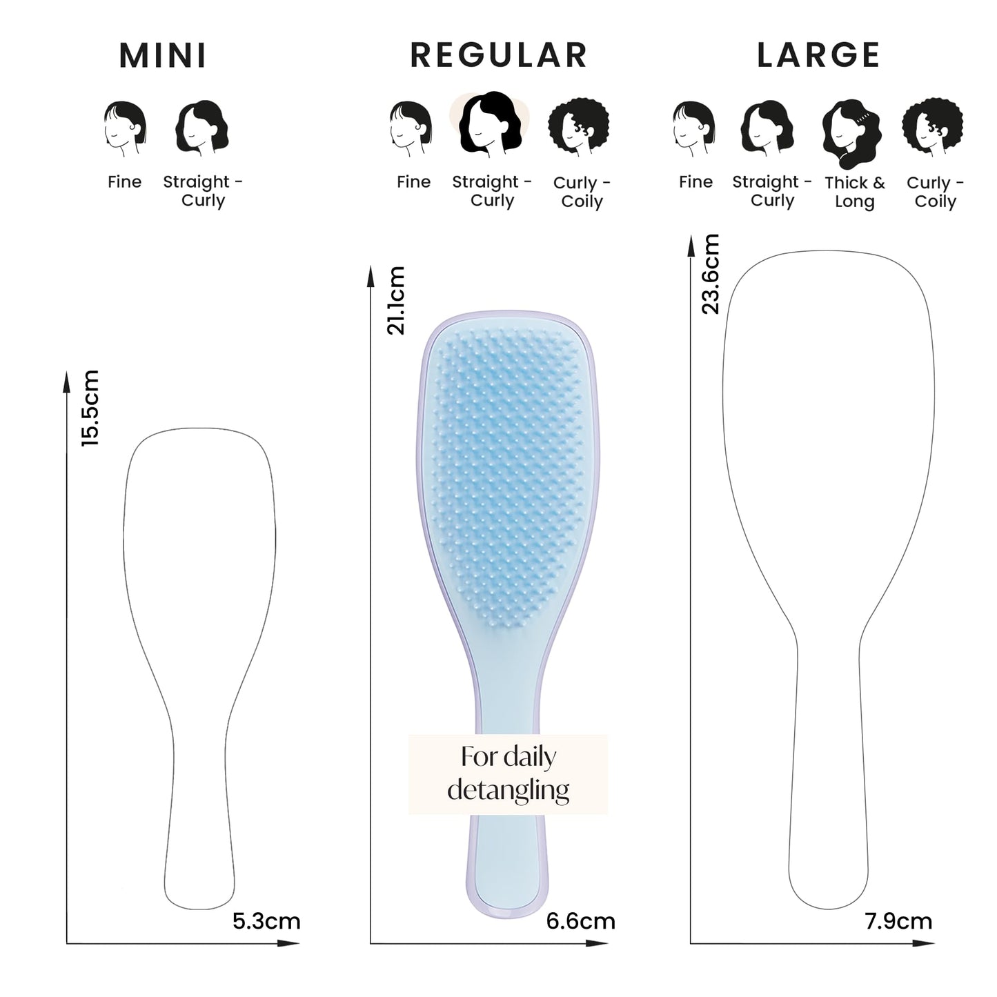 Tangle Teezer Ultimate Detangler Hairbrush - For Wet & Dry Hair - Detangling Brush for All Hair Types - Two-Tiered Teeth Reduce Breakage & Eliminate Knots - Millennial Pink