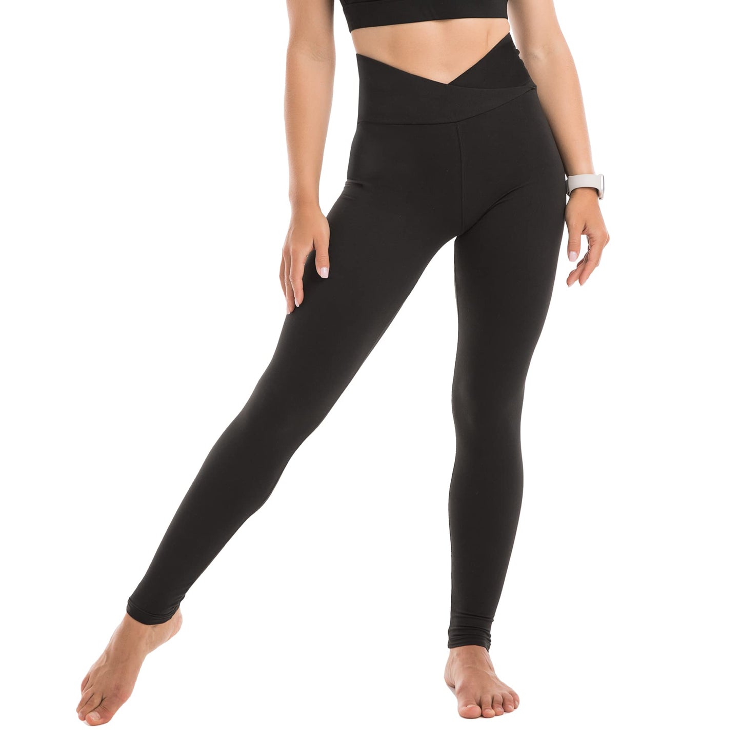 SINOPHANT High Waisted Leggings for Women, Buttery Soft Elastic Opaque Tummy Control Leggings,Plus Size Workout Gym Yoga Stretchy Pants