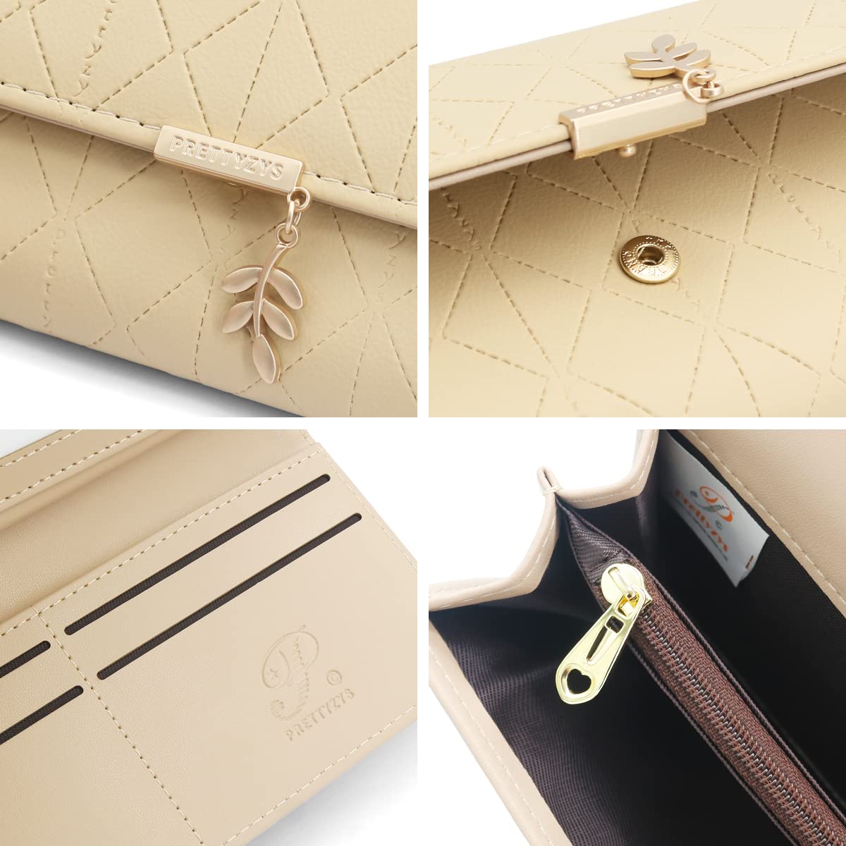 Long Purse for Women PU Leather, Large Capacity PU Leather Women's Wallet Wallet for Women with Multiple Card Slots and Coin Zipper Pocket Ladies Purse Clutch Holder Large Capacity Card Holder (Pink)