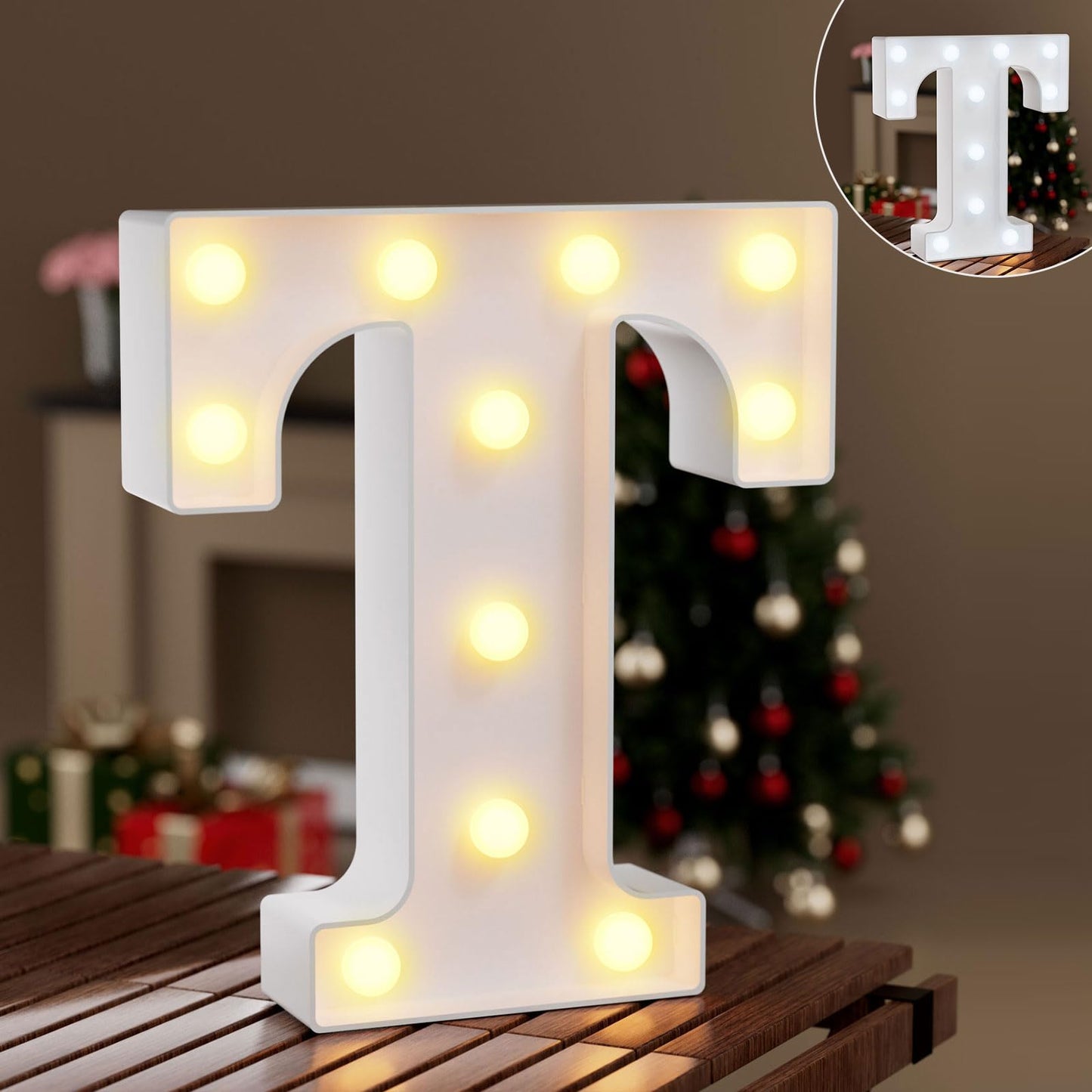 Ledido Light Up Letters Sign LED Birthday Marquee Letters Lights, Night Light Letter Gifts Bayby Girls Boys Birthday Party Wedding Anniversary Home Bedroom Wall Lights Decor 8.8 Inch, Letter A