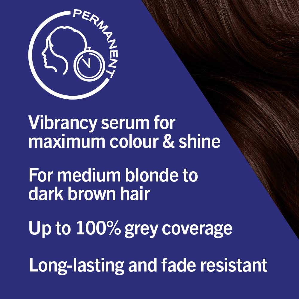 Schwarzkopf LIVE Intense Colour, Long Lasting Permanent Black Hair Dye, With Built-In Vibrancy Serum, Up To 100% Grey Coverage- Deep Black 099