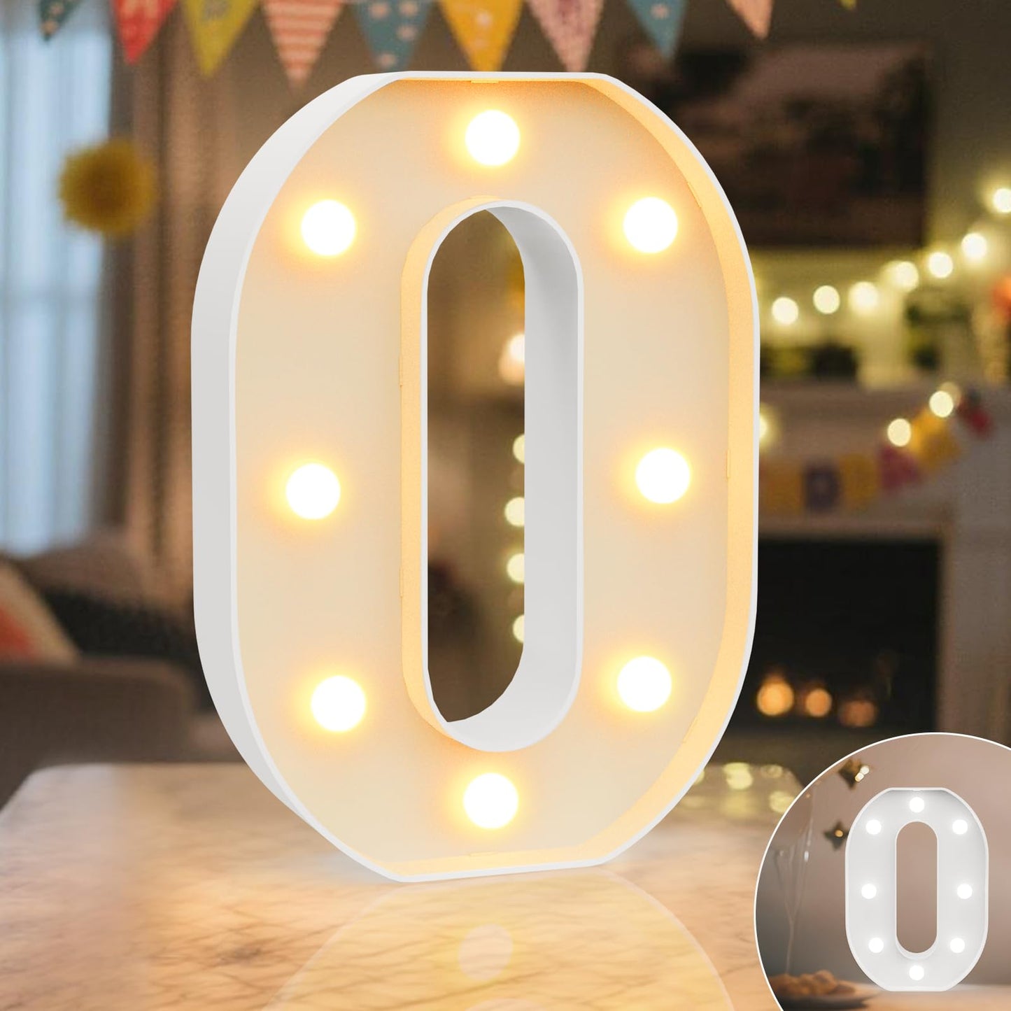 Ledido Light Up Letters Sign LED Birthday Marquee Letters Lights, Night Light Letter Gifts Bayby Girls Boys Birthday Party Wedding Anniversary Home Bedroom Wall Lights Decor 8.8 Inch, Letter A