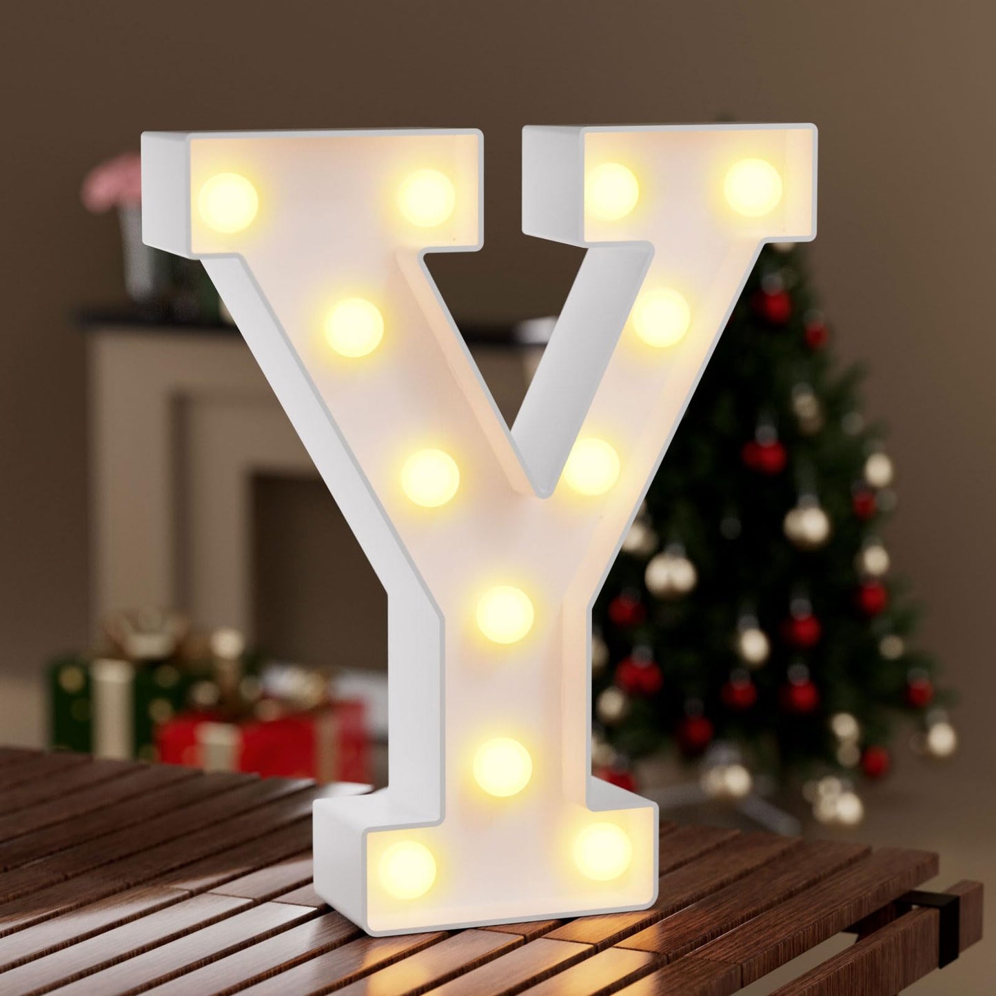Ledido Light Up Letters Sign LED Birthday Marquee Letters Lights, Night Light Letter Gifts Bayby Girls Boys Birthday Party Wedding Anniversary Home Bedroom Wall Lights Decor 8.8 Inch, Letter A