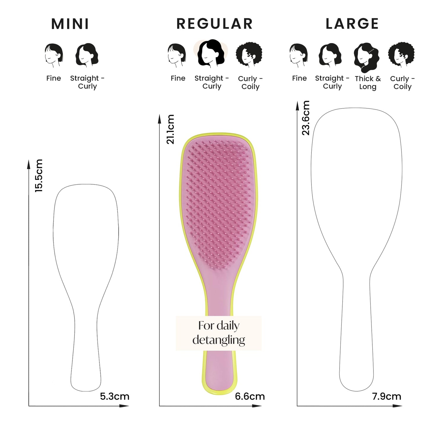 Tangle Teezer Ultimate Detangler Hairbrush - For Wet & Dry Hair - Detangling Brush for All Hair Types - Two-Tiered Teeth Reduce Breakage & Eliminate Knots - Millennial Pink