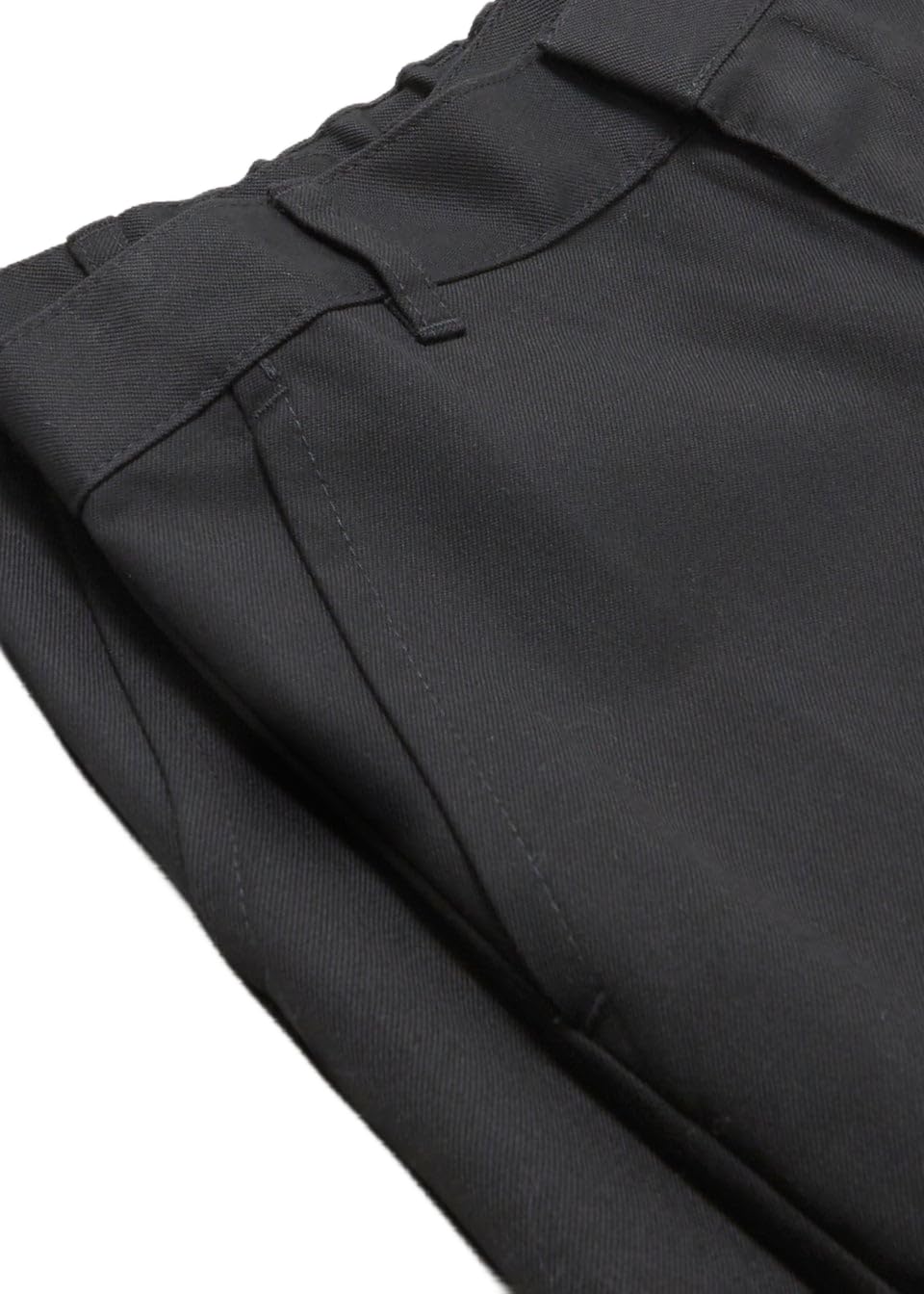 2PK Boys Slim Fit School Trousers Adjustable Waist Black Grey 2-18 Years