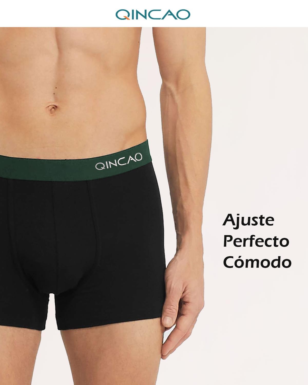 QINCAO Boxer Shorts Mens 6 Pack, No Itchy Labels, Cotton Underwear Retro Trunks, Underwear Gift Set