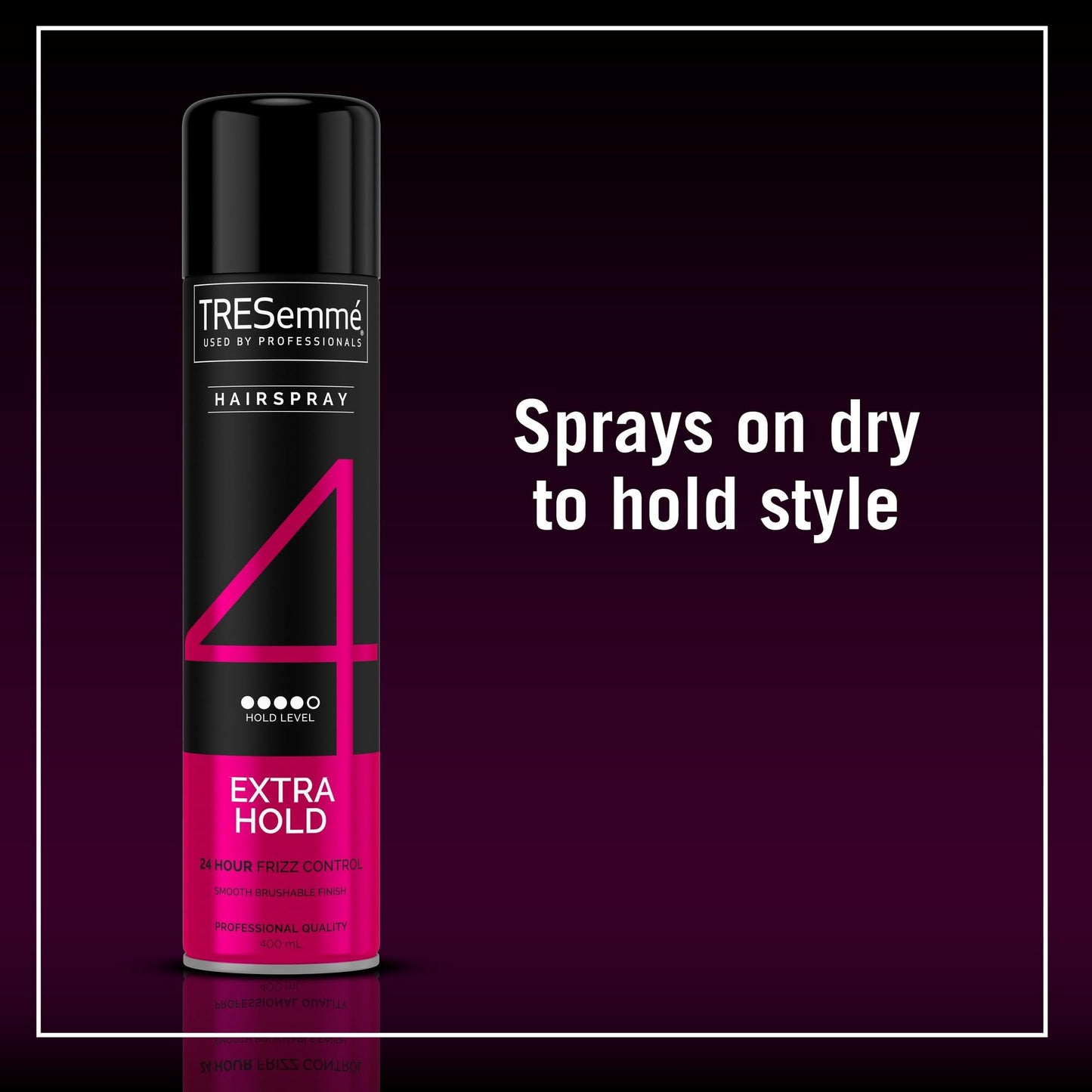 TRESemmé Extra Hold Hairspray 24-hour frizz control for a smooth finish 400 ml