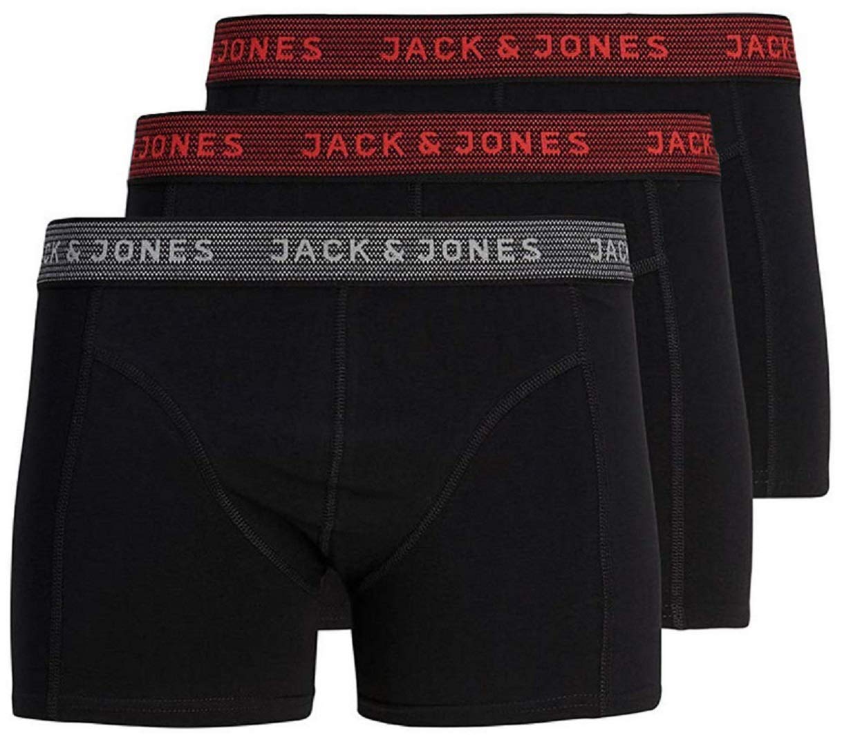 JACK & JONES Men's Trunks 3 Boxer Multipack