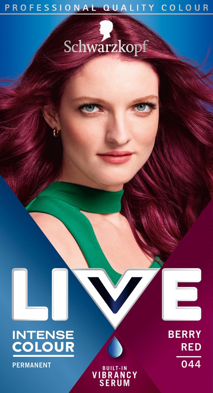 Schwarzkopf LIVE Intense Colour, Long Lasting Permanent Black Hair Dye, With Built-In Vibrancy Serum, Up To 100% Grey Coverage- Deep Black 099