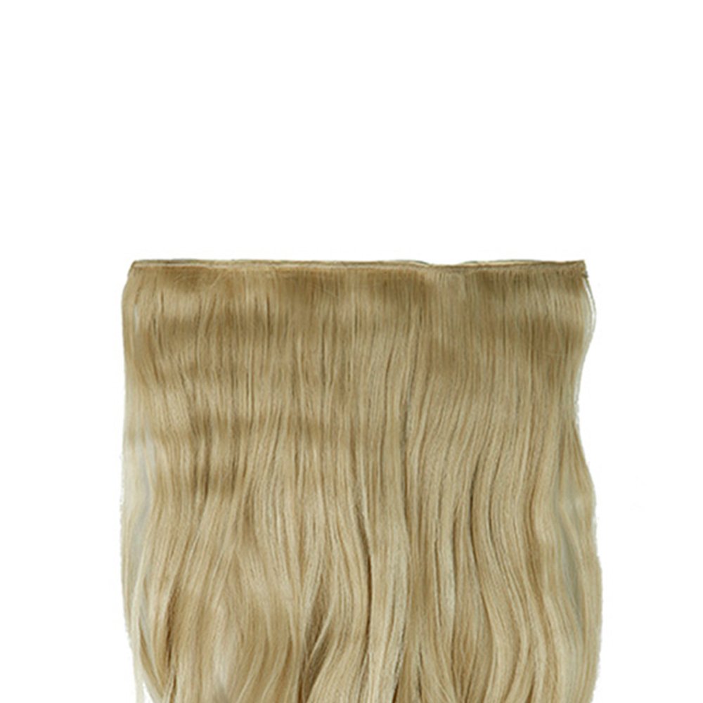 24 Inch One Piece Hair Extensions Clip In Curly Hairpieces Wavy 5 Clips - Dark Brown(60cm-120g)