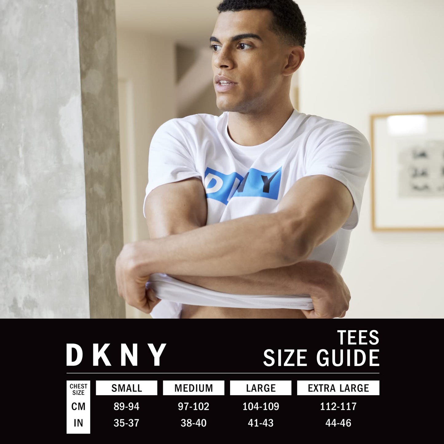 DKNY Men's Giants T-Shirt (Pack of 3)