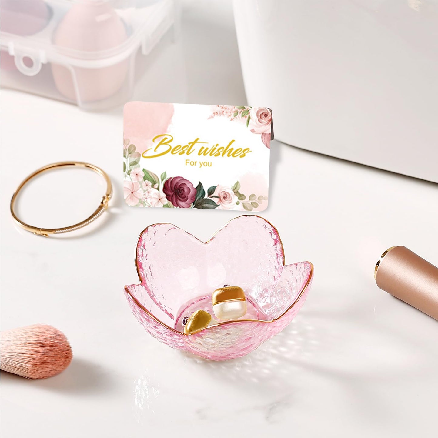 Gifts For Women Trinket Dish Unique Birthday New Home Gifts For Women Her Jewellery Tray Cute Room Decor Aesthetic Bedroom Accessories Ring Dish Holders Small Friendship Christmas House Warming Gifts