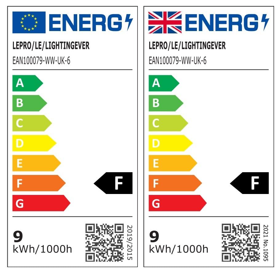 Lepro Bayonet Light Bulb, 60W Equivalent, Warm White 2700K, 8.5W 806lm B22 LED Bulb, BC A60 GLS Energy Saving Lightbulbs, Non-dimmable, Pack of 6