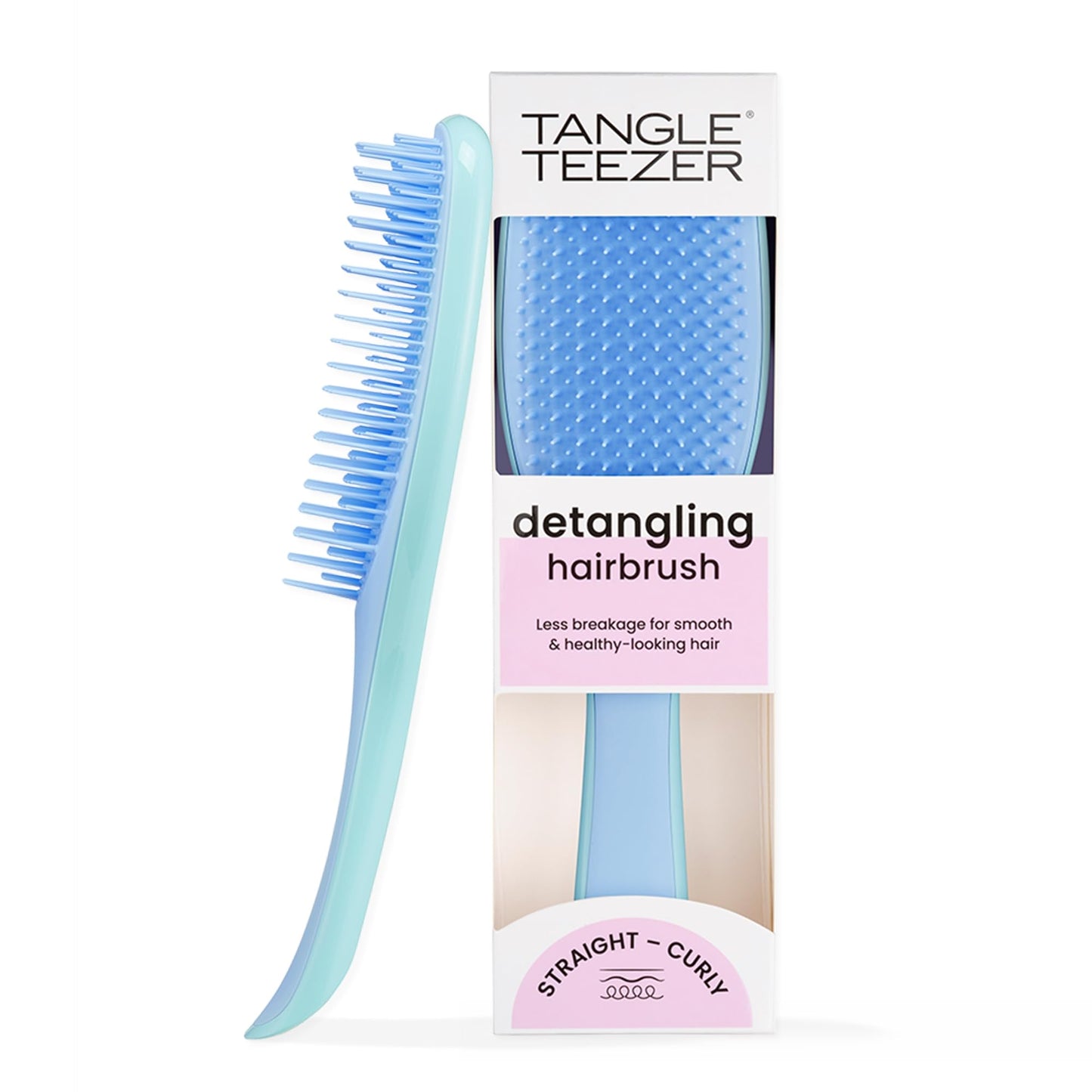 Tangle Teezer Ultimate Detangler Hairbrush - For Wet & Dry Hair - Detangling Brush for All Hair Types - Two-Tiered Teeth Reduce Breakage & Eliminate Knots - Millennial Pink