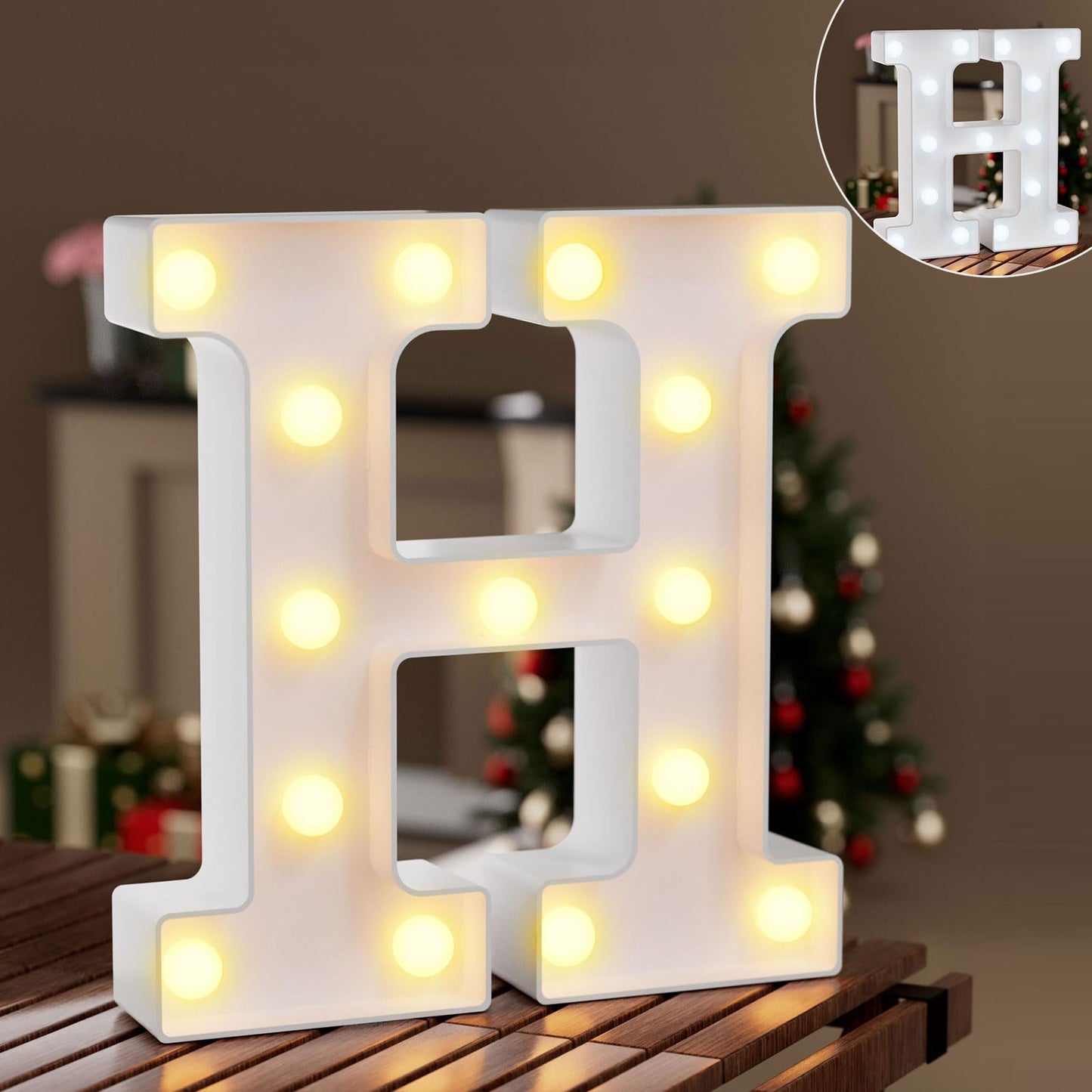 Ledido Light Up Letters Sign LED Birthday Marquee Letters Lights, Night Light Letter Gifts Bayby Girls Boys Birthday Party Wedding Anniversary Home Bedroom Wall Lights Decor 8.8 Inch, Letter A