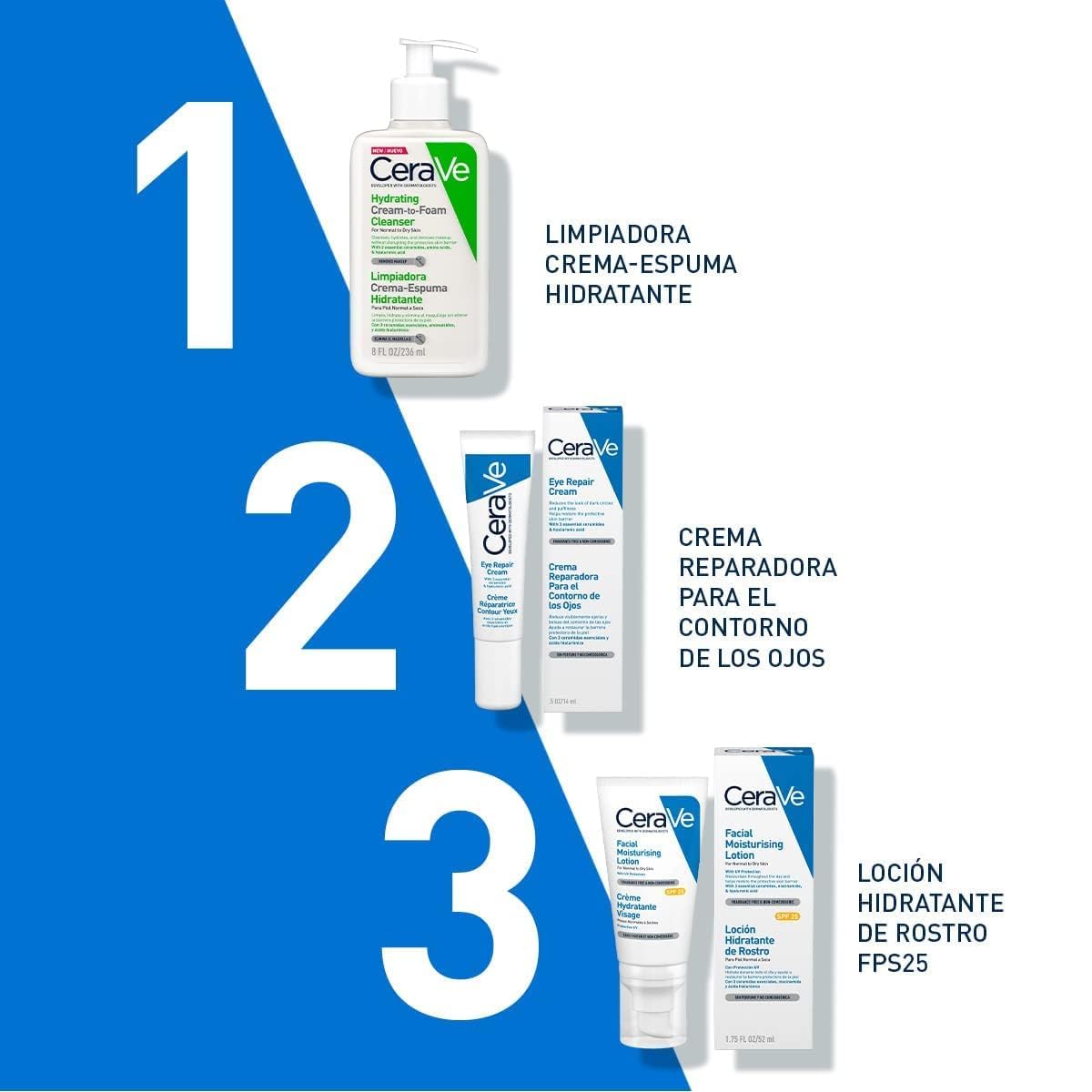 CeraVe AM Facial Moisturising Lotion Normal To Dry Skin 52ml With UV Protection And 3 Essential Ceramides