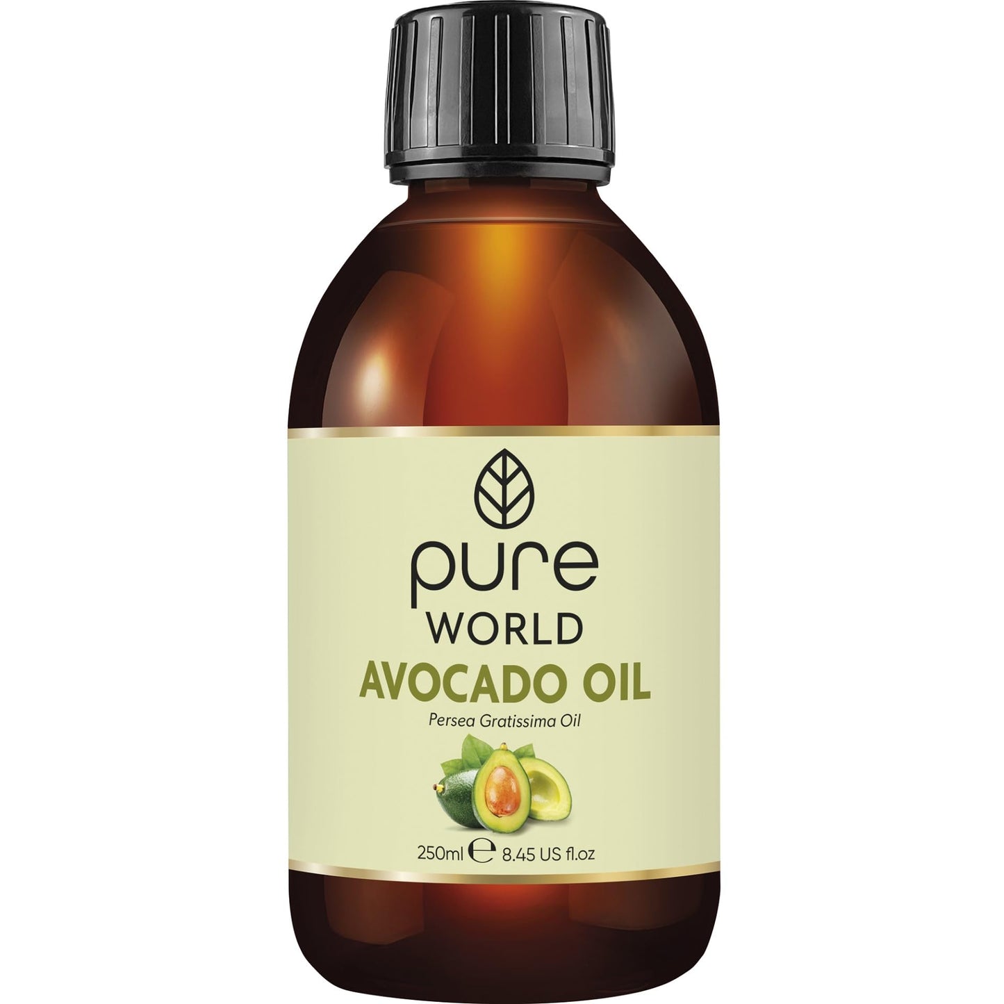 Pure World Natural Castor Oil 250ML Cold & Freshly Pressed 100% Pure and Undiluted Hexane Free Nourish Your Skin and Hair Eyebrows, Nails, Beard, Hair, Eyelash Growth Food Grade