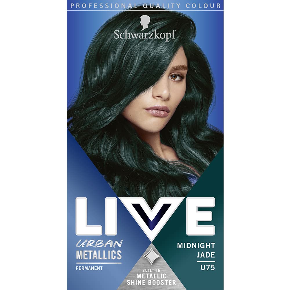 Schwarzkopf LIVE Intense Colour, Long Lasting Permanent Black Hair Dye, With Built-In Vibrancy Serum, Up To 100% Grey Coverage- Deep Black 099