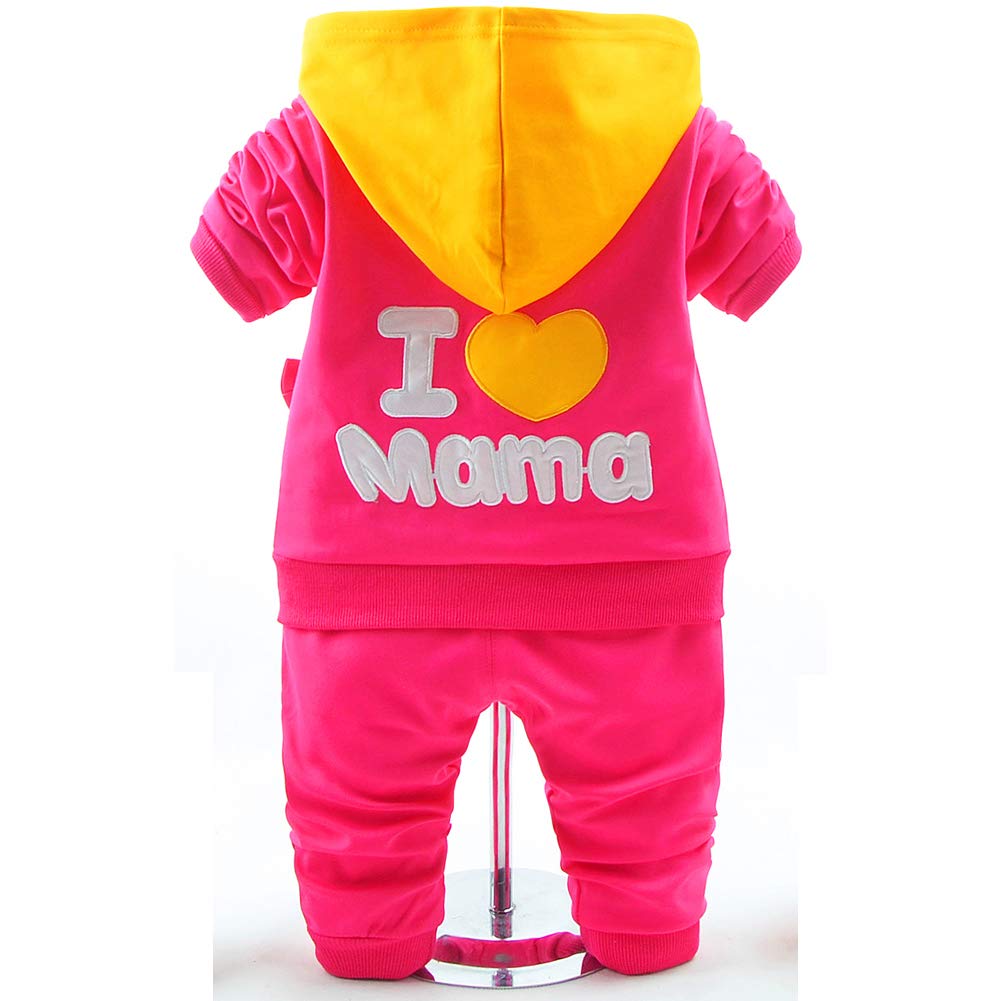 Yao Baby Girls 3 Piece Sets T Shirt Vest and Pants