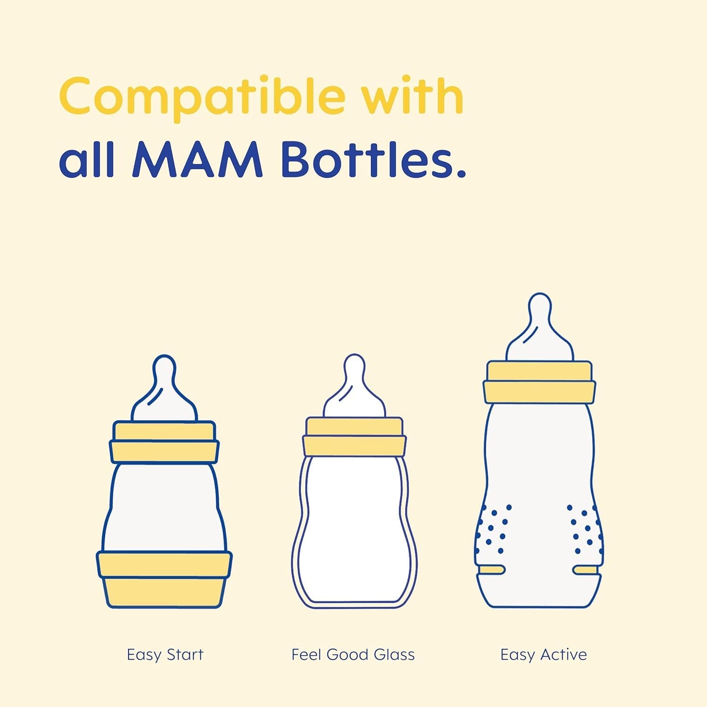 MAM Teats Size 2 | 4 Pack | Medium Flow | Fits All MAM Bottles | Suitable from 2+ Months | Made from SkinSoft Silicone | Baby Accessories for Newborn