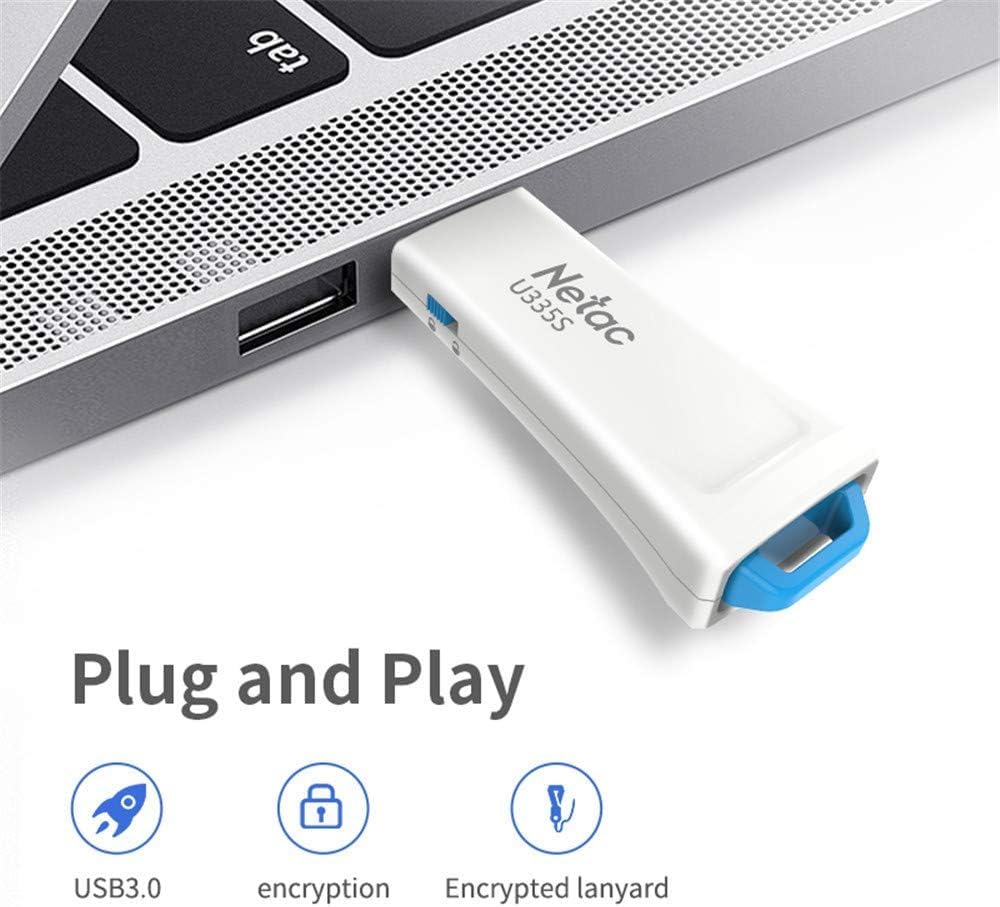 Netac 64GB USB 2.0 Flash Drive, Swivel Design Memory Sticks, Pen Drive, Usb Sticks for Data Storage, Zip Drive and jump Drive with LED Light