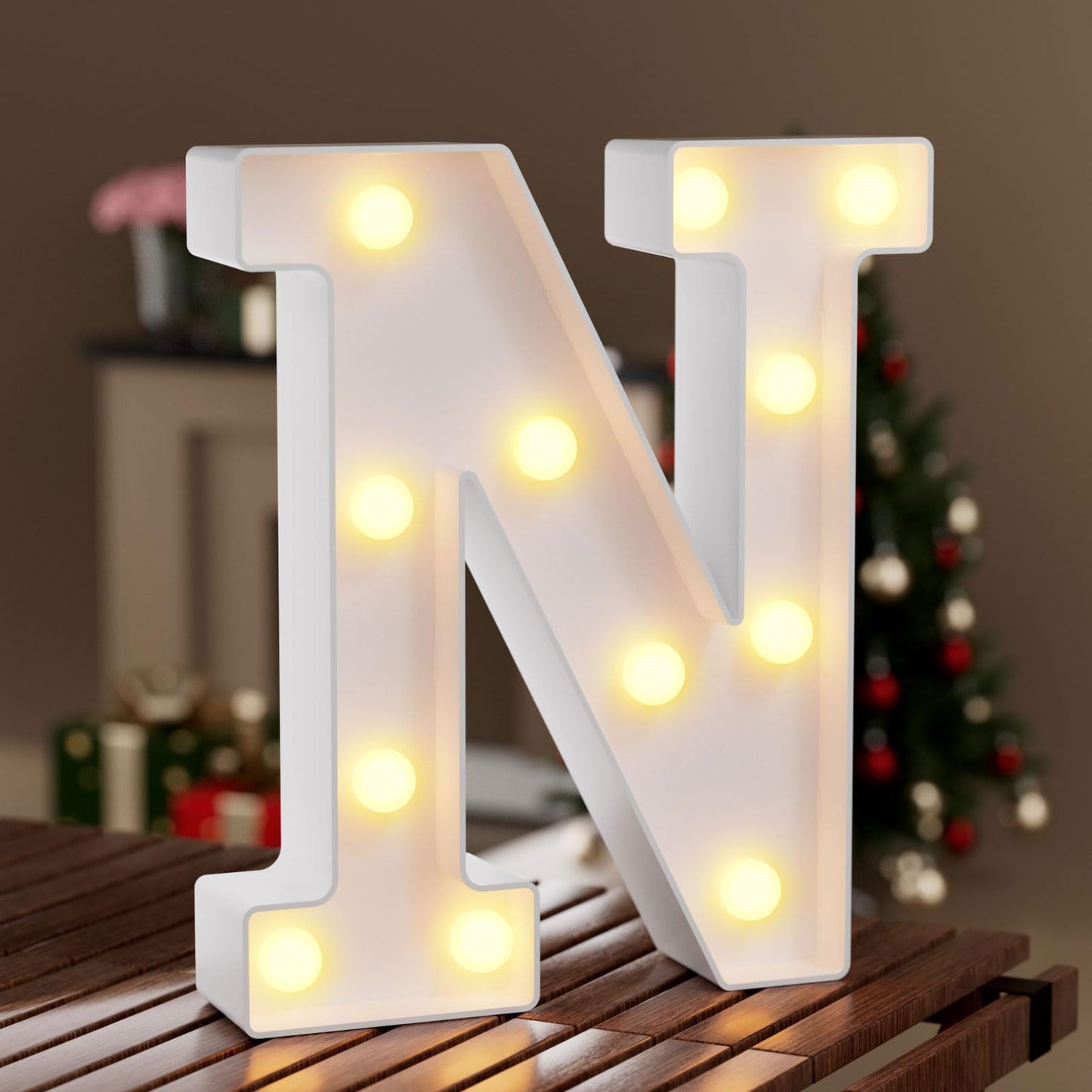 Ledido Light Up Letters Sign LED Birthday Marquee Letters Lights, Night Light Letter Gifts Bayby Girls Boys Birthday Party Wedding Anniversary Home Bedroom Wall Lights Decor 8.8 Inch, Letter A