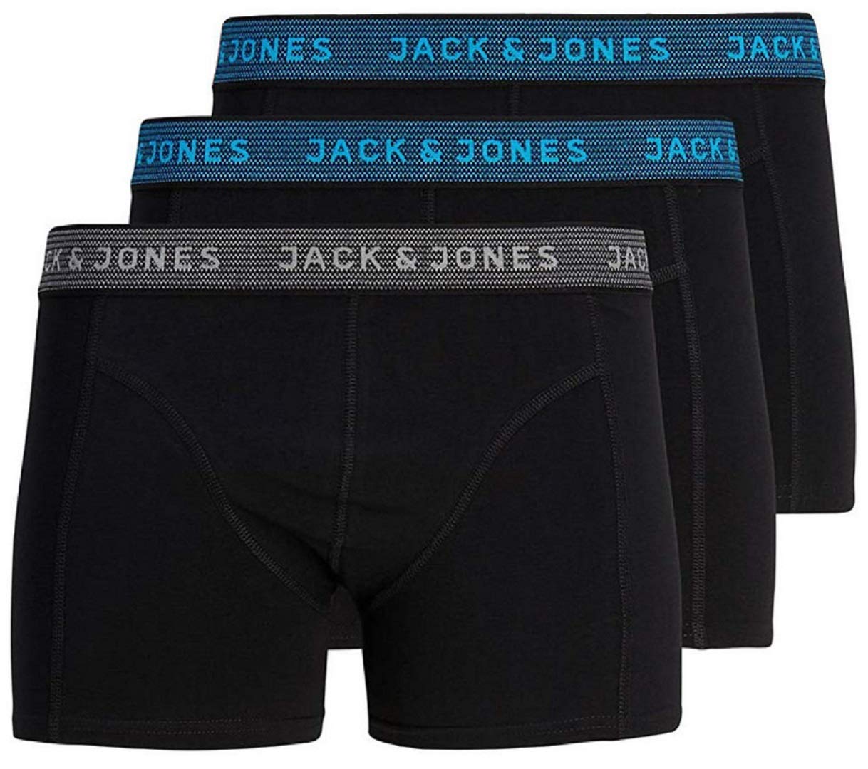 JACK & JONES Men's Trunks 3 Boxer Multipack