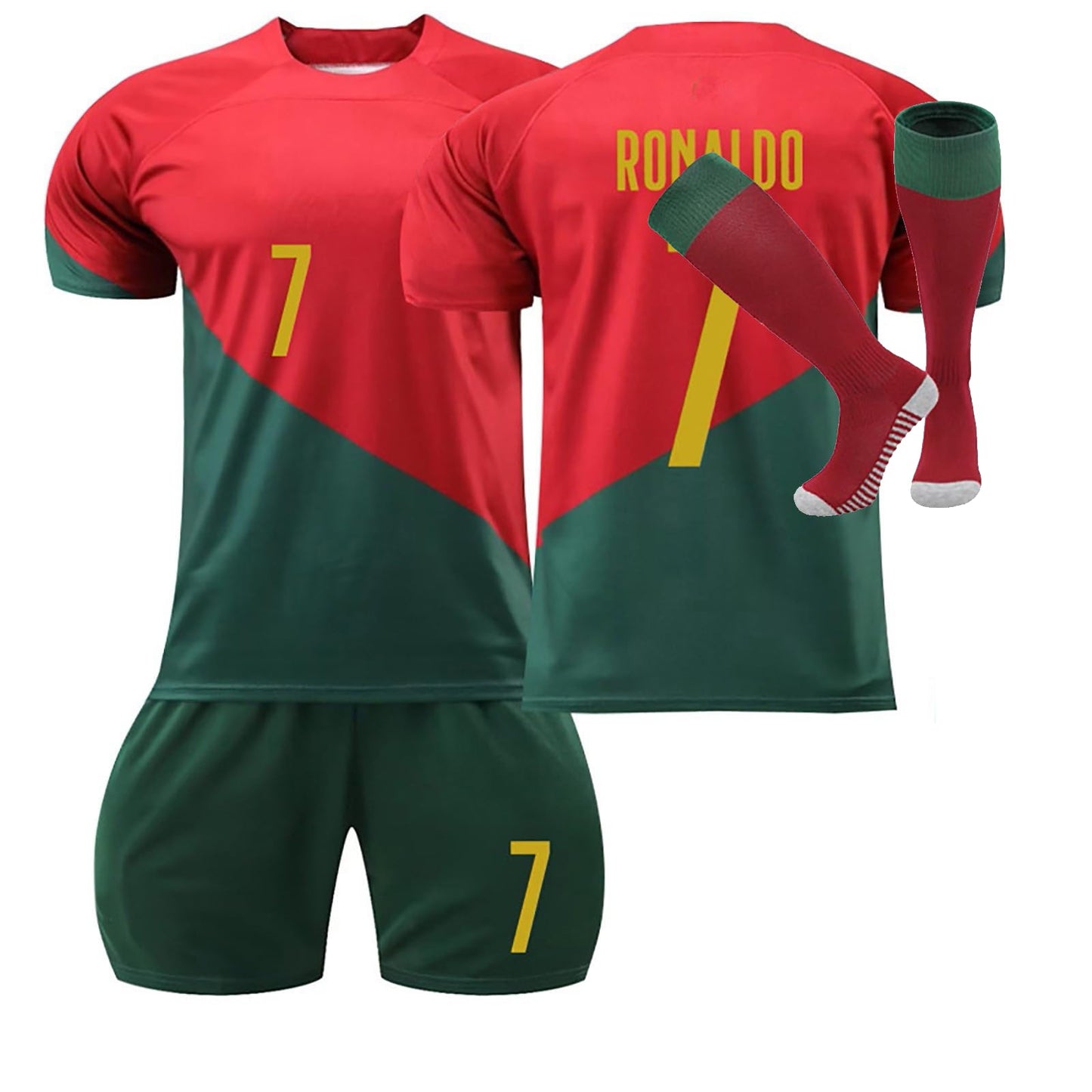 Al NASSR FC Jersey Kit for Adult/Children, 2022/23 Home Away Soccer Jerseys New Sesson Unisex Activewear Football Kits Boys' Football Training Shirts Shorts and Socks Sportswear Tracksuit