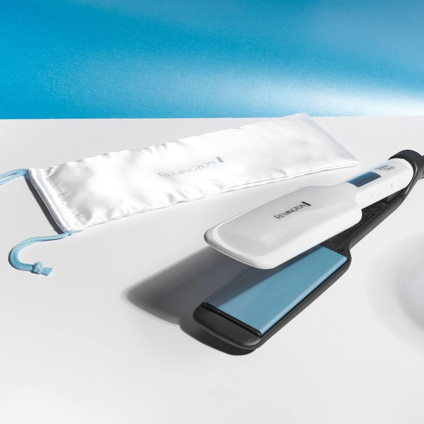 Remington Shine Therapy Hair Straightener with Advanced Ceramic coating infused with Moroccan Argan Oil for sleek & smooth glide, Floating plates, Digital display, 9 settings 150°C–230°C, S8500