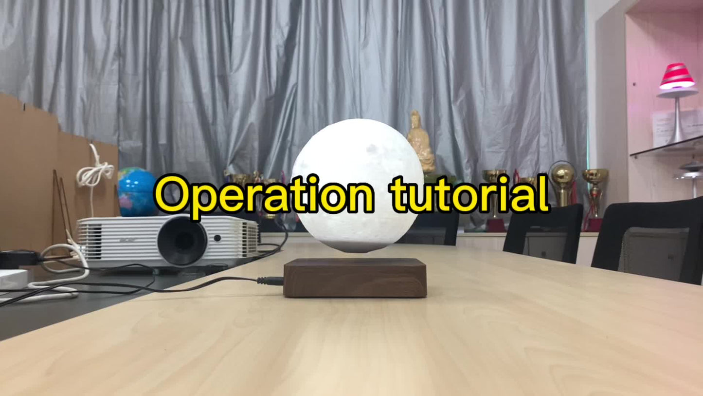 Lunar Miracle Magnetic Levitating Moon Lamp | 3D Craters Night Light