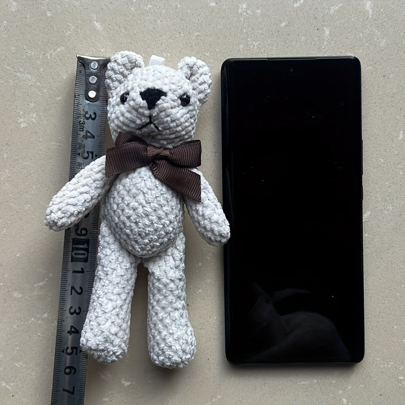 15cm Bear Stuffed Plush Toy | Cute Dress Key Pendant Gift