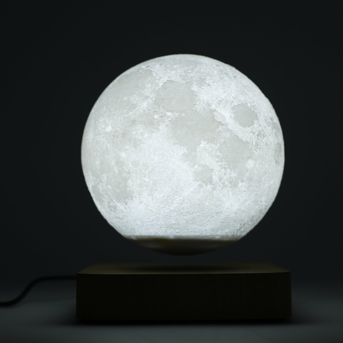 Lunar Miracle Magnetic Levitating Moon Lamp | 3D Craters Night Light
