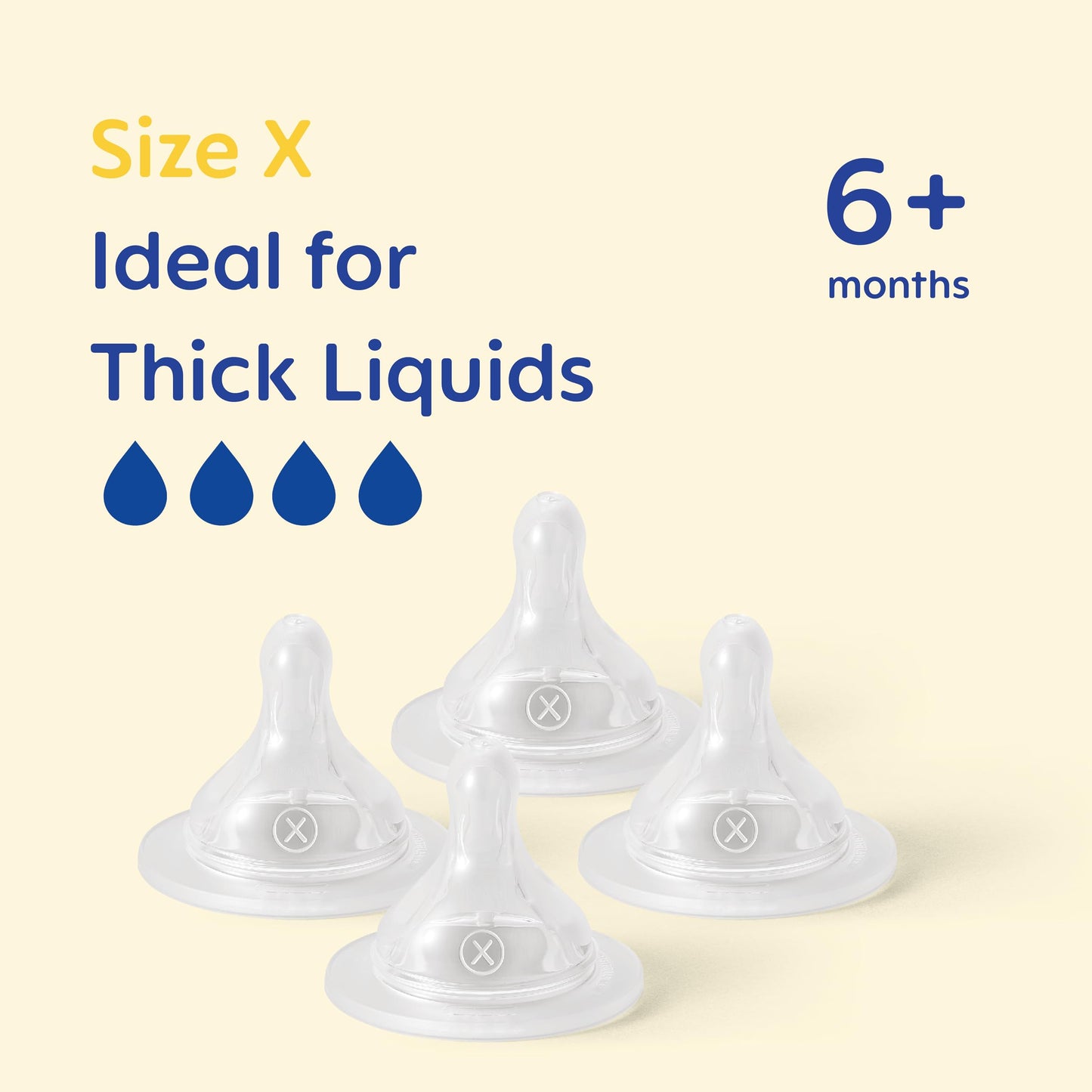 MAM Teats Size 2 | 4 Pack | Medium Flow | Fits All MAM Bottles | Suitable from 2+ Months | Made from SkinSoft Silicone | Baby Accessories for Newborn
