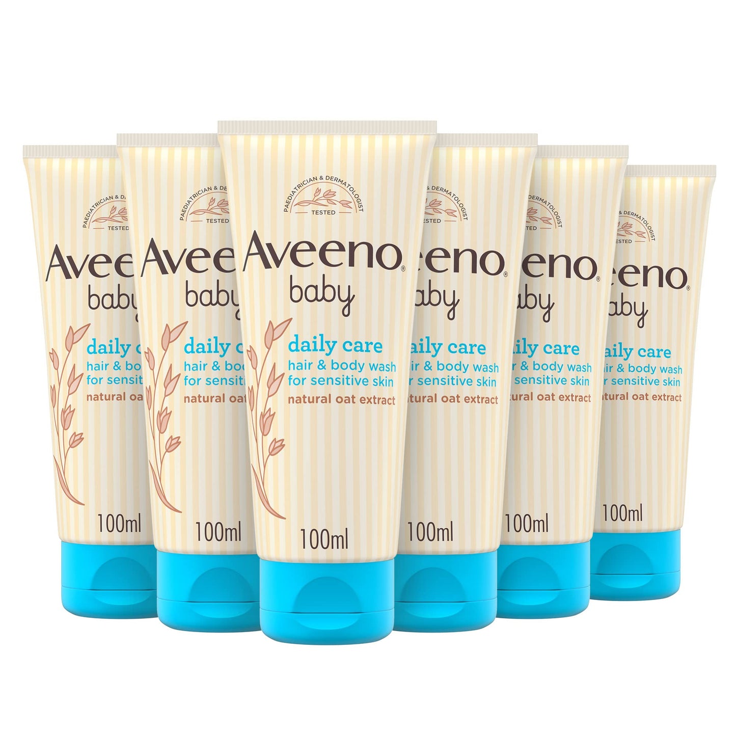 AVEENO Baby Daily Care Gentle Bath & Wash (1 x 400ml), Tear-Free Baby Wash with Gentle Fragrance with Prebiotic Colloidal Oatmeal, Gently Cleanses & Leaves Skin Feeling Moisturised, For Sensitive Skin