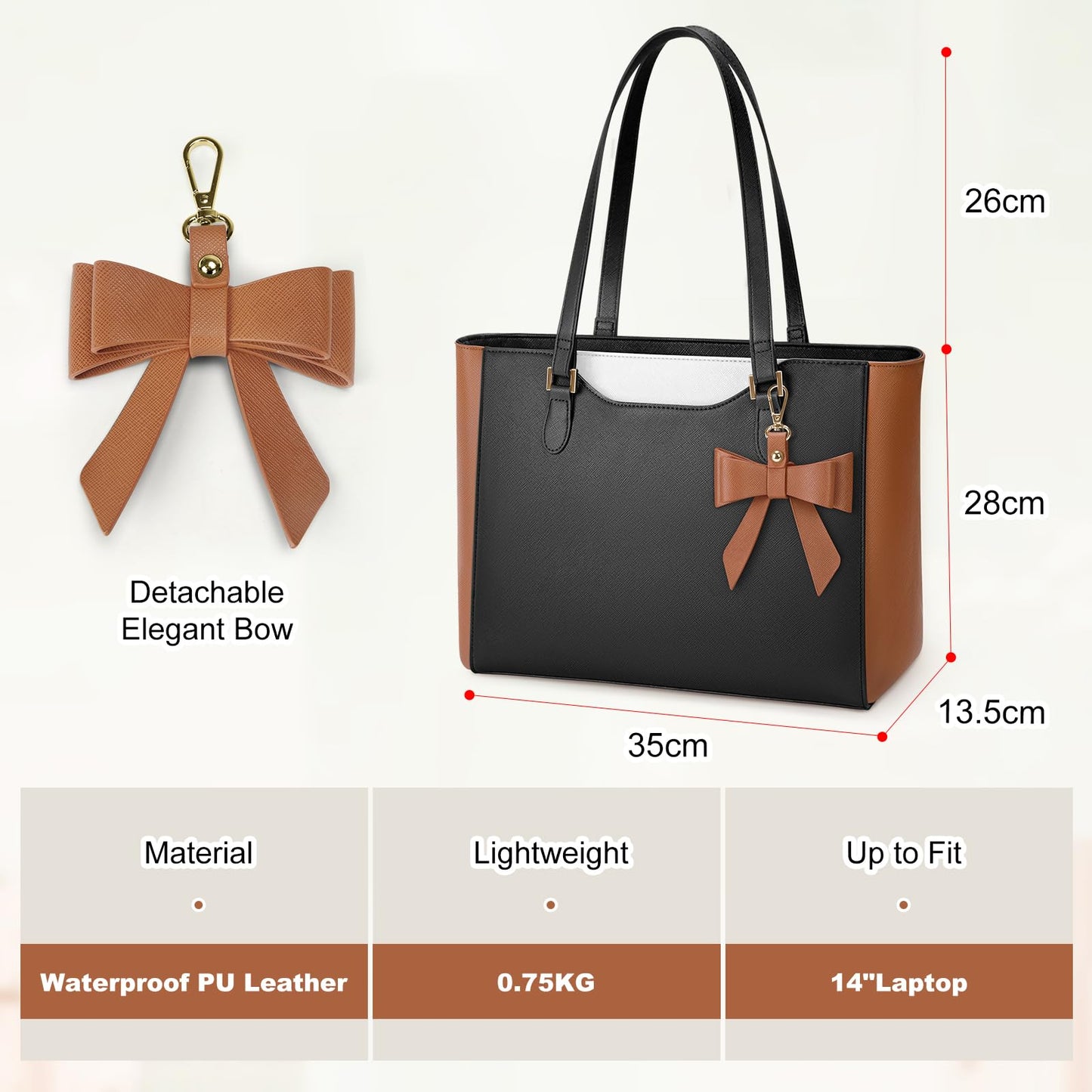 KTMOUW Handbags for Women Large Capacity PU Leather Tote Bags for Women with Zip, Shoulder Bag Ladies Handbag Tote Bag for School Work Travel Shopping Black