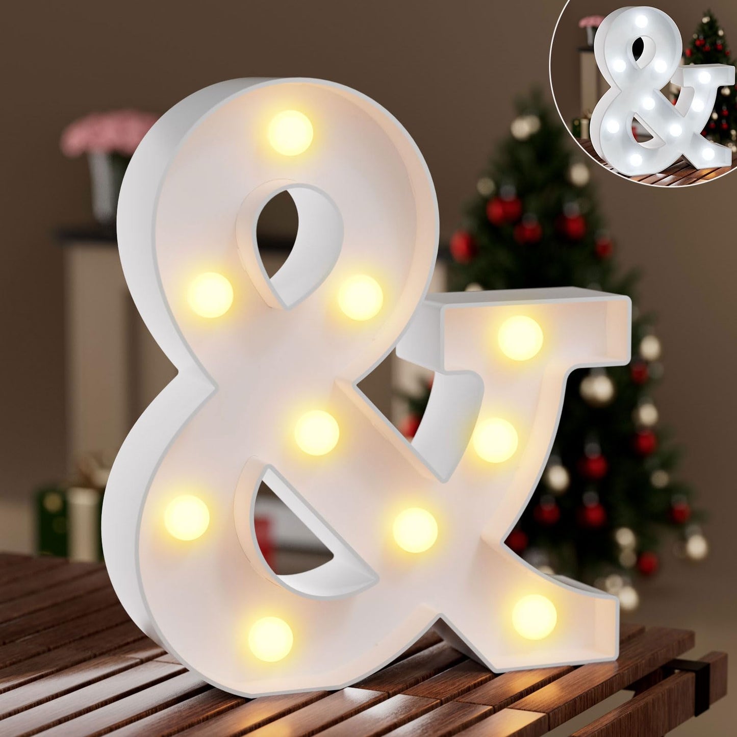 Ledido Light Up Letters Sign LED Birthday Marquee Letters Lights, Night Light Letter Gifts Bayby Girls Boys Birthday Party Wedding Anniversary Home Bedroom Wall Lights Decor 8.8 Inch, Letter A