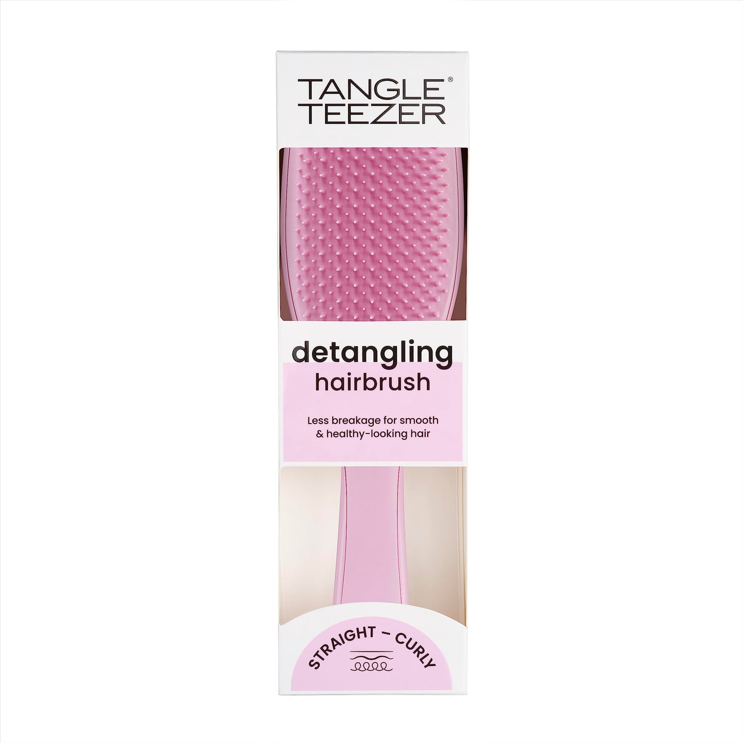Tangle Teezer Ultimate Detangler Hairbrush - For Wet & Dry Hair - Detangling Brush for All Hair Types - Two-Tiered Teeth Reduce Breakage & Eliminate Knots - Millennial Pink