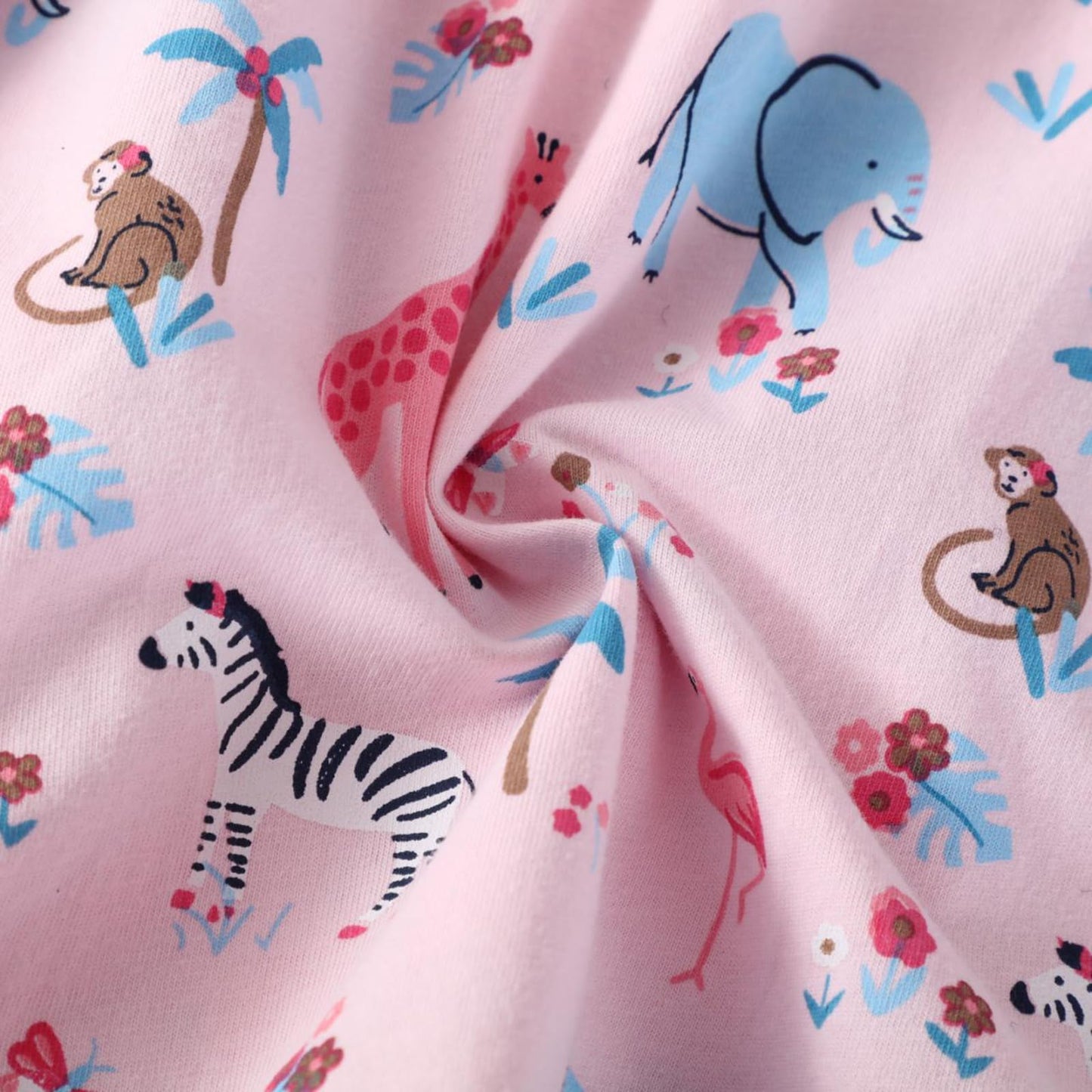 Smazero Baby Girl's Summer Dresses Short Sleeve Casual Dinosaur Horse Print Shirt Dress Little Kids Clothes Children Age 1-7 Years