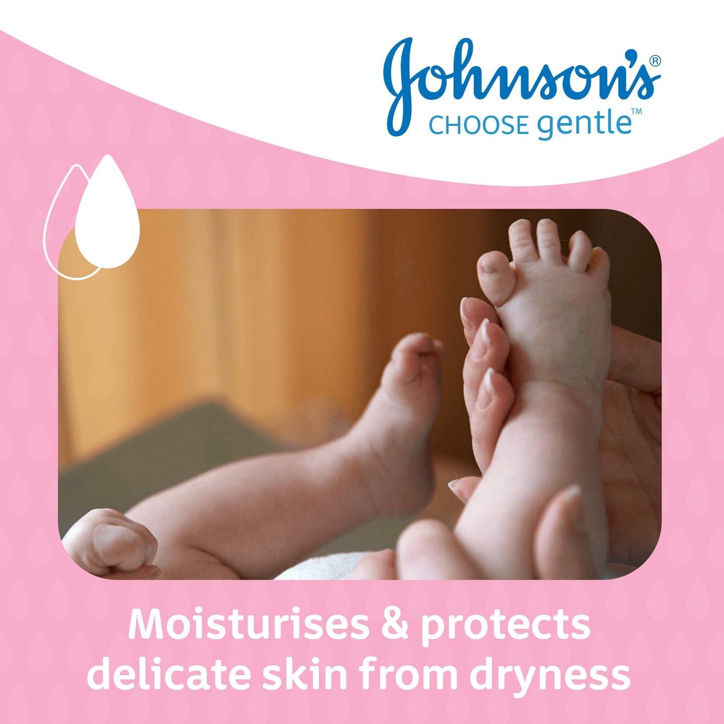 Johnson's Baby Oil (1 x 500 ml) Moisturising Baby Oil to Protect Delicate and Dry Skin, Hypoallergenic and pH-Balanced, Ideal for Massage, Moisturiser for Dry Skin to Soften Hands and Body